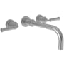 Newport Brass Taft 1.2 GPM Wall Mounted Widespread Bathroom Faucet Stainless Steel - PVD