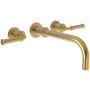Newport Brass Taft 1.2 GPM Wall Mounted Widespread Bathroom Faucet Polished Gold - PVD