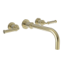 Newport Brass Taft 1.2 GPM Wall Mounted Widespread Bathroom Faucet French Gold (PVD)