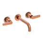 Newport Brass Dorrance 1.2 GPM Wall Mounted Widespread Bathroom Faucet with Lever Handles Antique Copper