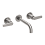 Newport Brass Dorrance 1.2 GPM Wall Mounted Widespread Bathroom Faucet with Lever Handles Stainless Steel (PVD)