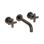 Newport Brass Dorrance 1.2 GPM Wall Mounted Widespread Bathroom Faucet with Cross Handles English Bronze