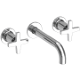 Newport Brass Dorrance 1.2 GPM Wall Mounted Widespread Bathroom Faucet with Cross Handles Polished Chrome