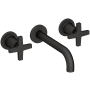 Newport Brass Dorrance 1.2 GPM Wall Mounted Widespread Bathroom Faucet with Cross Handles Flat Black