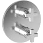 Newport Brass Dorrance Three Function Thermostatic Valve Trim Only with Dual Cross Handles, Integrated Diverter, and Volume Control - Less Rough In Polished Chrome
