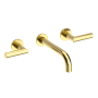 Newport Brass Pavani 1.2 GPM Wall Mounted Widespread Bathroom Faucet Forever Brass (PVD)