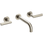 Newport Brass Pavani 1.2 GPM Wall Mounted Widespread Bathroom Faucet Antique Nickel