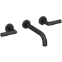 Newport Brass Pavani 1.2 GPM Wall Mounted Widespread Bathroom Faucet Flat Black