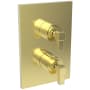 Newport Brass Malvina Thermostatic Valve Trim Only with 2 Lever Handles - Less Rough In Forever Brass (PVD)