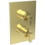 Newport Brass Malvina Thermostatic Valve Trim Only with 2 Lever Handles - Less Rough In Polished Brass Uncoated (Living)