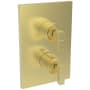Newport Brass Malvina Thermostatic Valve Trim Only with 2 Lever Handles - Less Rough In Satin Brass (PVD)
