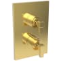 Newport Brass Malvina Thermostatic Valve Trim Only with 2 Lever Handles - Less Rough In Polished Gold (PVD)