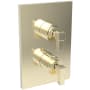 Newport Brass Malvina Thermostatic Valve Trim Only with 2 Lever Handles - Less Rough In French Gold (PVD)