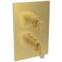 Newport Brass Malvina Thermostatic Valve Trim Only with 2 Lever Handles - Less Rough In Satin Gold (PVD)