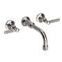 Newport Brass Clemens 1.2 GPM Wall Mounted Widespread Bathroom Faucet with Lever Handles Polished Nickel (PVD)
