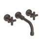 Newport Brass Clemens 1.2 GPM Wall Mounted Widespread Bathroom Faucet with Cross Handles Oil Rubbed Bronze