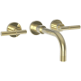 Newport Brass Muncy 1.2 GPM Wall Mounted Widespread Bathroom Faucet French Gold - PVD