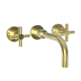 Newport Brass Muncy 1.2 GPM Wall Mounted Widespread Bathroom Faucet Forever Brass (PVD)