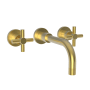 Newport Brass Muncy 1.2 GPM Wall Mounted Widespread Bathroom Faucet Satin Gold (PVD)