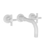 Newport Brass Muncy 1.2 GPM Wall Mounted Widespread Bathroom Faucet Matte White