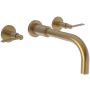 Newport Brass Tolmin 1.2 GPM Wall Mounted Widespread Bathroom Faucet with Lever Handles Satin Bronze - PVD