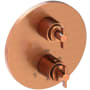 Newport Brass Tolmin Thermostatic Valve Trim Only with 2 Lever Handles - Less Rough In Antique Copper
