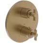 Newport Brass Tolmin Thermostatic Valve Trim Only with 2 Lever Handles - Less Rough In Satin Bronze (PVD)