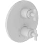 Newport Brass Tolmin Thermostatic Valve Trim Only with 2 Lever Handles - Less Rough In Matte White