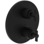 Newport Brass Tolmin Thermostatic Valve Trim Only with 2 Lever Handles - Less Rough In Flat Black