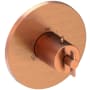 Newport Brass Tolmin Thermostatic Valve Trim Only with 1 Cross Handles - Less Rough In Antique Copper