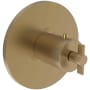 Newport Brass Tolmin Thermostatic Valve Trim Only with 1 Cross Handles - Less Rough In Satin Bronze (PVD)