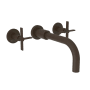 Newport Brass Tolmin 1.2 GPM Wall Mounted Widespread Bathroom Faucet with Cross Handles Oil Rubbed Bronze