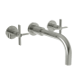 Newport Brass Tolmin 1.2 GPM Wall Mounted Widespread Bathroom Faucet with Cross Handles Polished Nickel (PVD)