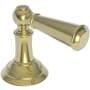 Newport Brass Single Metal Lever Handle with Escutcheon for the Aylesbury and Jacobean Collections Polished Brass Uncoated (Living)