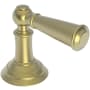 Newport Brass Single Metal Lever Handle with Escutcheon for the Aylesbury and Jacobean Collections Satin Brass (PVD)