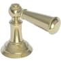 Newport Brass Single Metal Lever Handle with Escutcheon for the Aylesbury and Jacobean Collections French Gold (PVD)