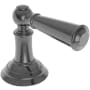 Newport Brass Single Metal Lever Handle with Escutcheon for the Aylesbury and Jacobean Collections Midnight Chrome