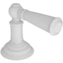 Newport Brass Single Metal Lever Handle with Escutcheon for the Aylesbury and Jacobean Collections Matte White