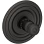 Newport Brass Seaport Thermostatic Valve Trim Only with Single Knob Handle - Less Rough In Flat Black