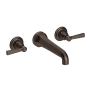 Newport Brass Astor 1.2 GPM Wall Mounted Widespread Bathroom Faucet with Lever Handles English Bronze