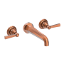 Newport Brass Astor 1.2 GPM Wall Mounted Widespread Bathroom Faucet with Lever Handles Antique Copper