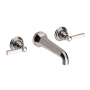 Newport Brass Astor 1.2 GPM Wall Mounted Widespread Bathroom Faucet with Lever Handles Polished Nickel (PVD)