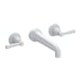 Newport Brass Astor 1.2 GPM Wall Mounted Widespread Bathroom Faucet with Lever Handles Matte White