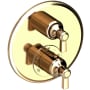 Newport Brass Astor Thermostatic Valve Trim Only with 2 Lever Handles - Less Rough In French Gold (PVD)