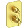 Newport Brass Astor Thermostatic Valve Trim Only with 2 Lever Handles - Less Rough In Satin Brass (PVD)