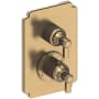 Newport Brass Astor Thermostatic Valve Trim Only with 2 Lever Handles - Less Rough In Antique Brass
