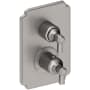 Newport Brass Astor Thermostatic Valve Trim Only with 2 Lever Handles - Less Rough In Stainless Steel (PVD)