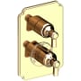 Newport Brass Astor Thermostatic Valve Trim Only with 2 Lever Handles - Less Rough In French Gold (PVD)
