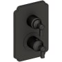 Newport Brass Astor Thermostatic Valve Trim Only with 2 Lever Handles - Less Rough In Flat Black