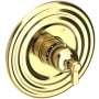 Newport Brass Astor Thermostatic Valve Trim Only with 1 Lever Handles - Less Rough In Polished Brass Uncoated (Living)